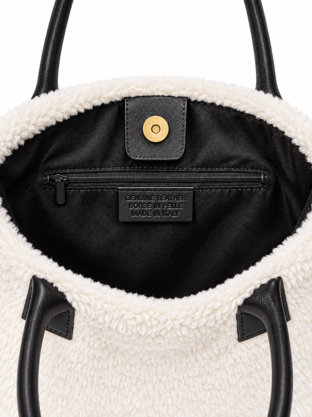 Sac fourre-tout en fausse fourrure