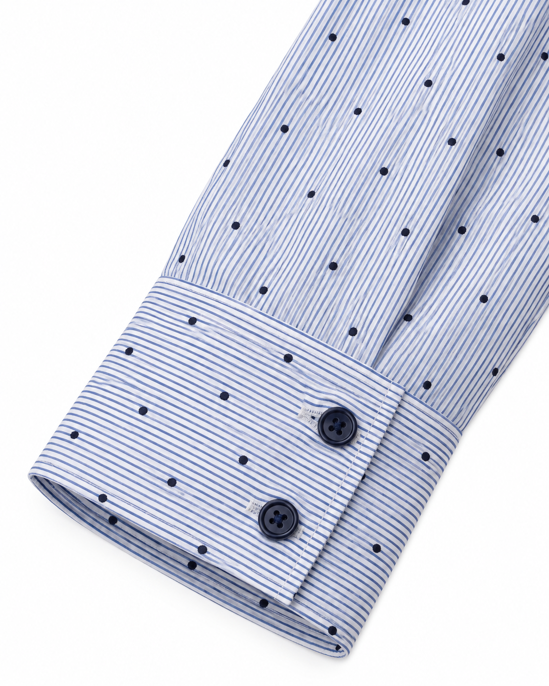 Blouse rayée a petits pois