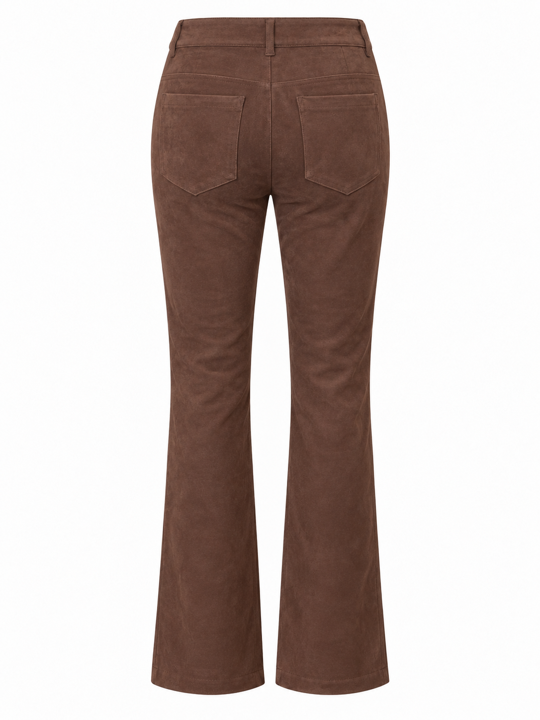 Pantalon évasé en suédine