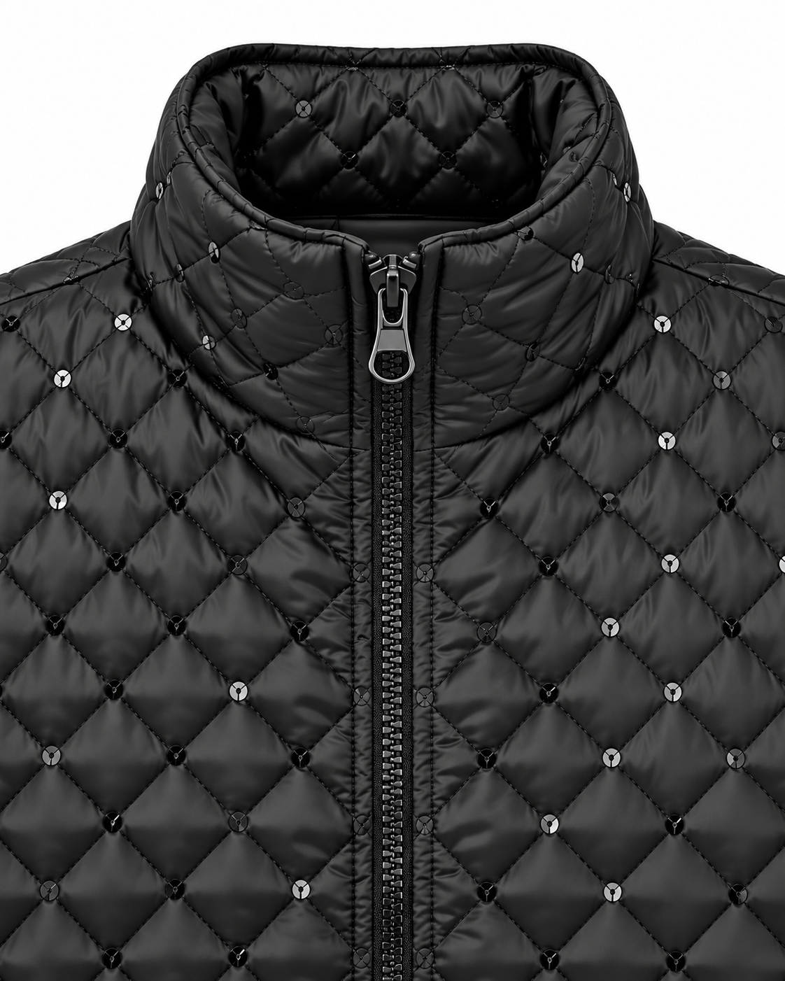 Veste matelassée à détails scintillants