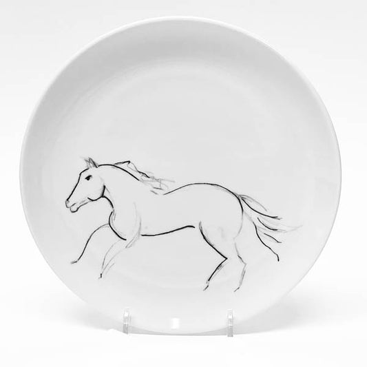 ASSIETTE ORNÉ D'UN CHEVAL